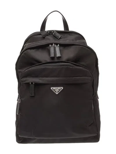 Pre-owned Prada Nylon Backpack In Black