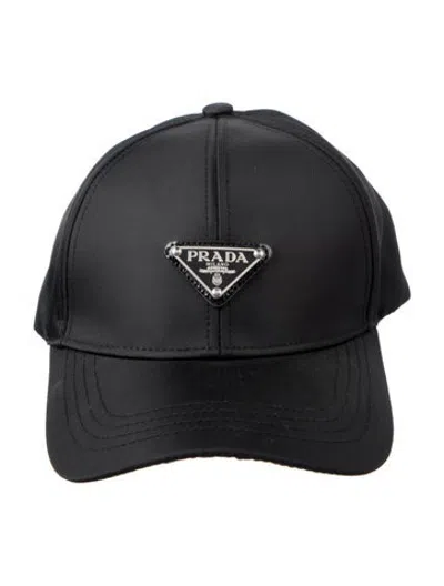 Pre-owned Prada Nylon Baseball Cap In Black