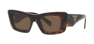Pre-owned Prada Pr 13zs Havana/brown (2au-06b) Sunglasses