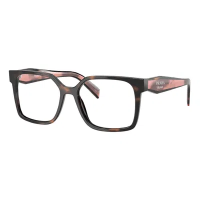 Prada Prb03v Clear Demo Lenses Women's Eyeglasses In Multi