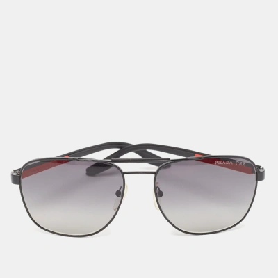 Pre-owned Prada Sport Black/red Gradient Sps53x Linea Rossa Sqaure Sunglasses