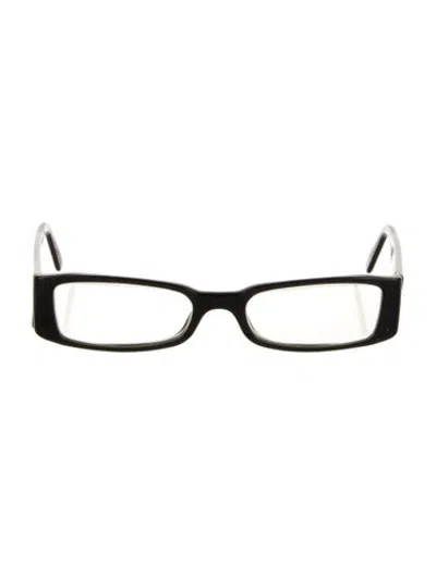 Pre-owned Prada Square Eyeglasses In Black