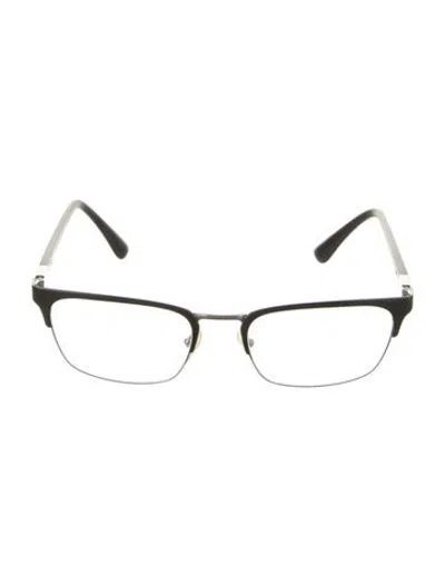 Pre-owned Prada Square Eyeglasses In Black