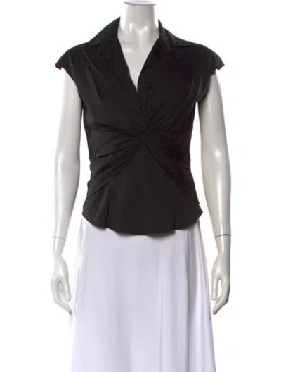 Pre-owned Prada Vintage 2000's Blouse In Black