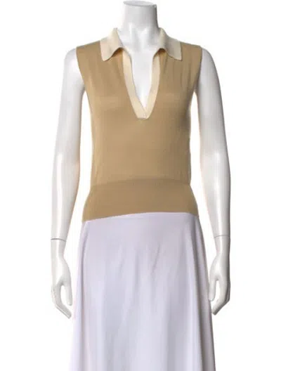 Pre-owned Prada Vintage 2000's Polo In Neutrals