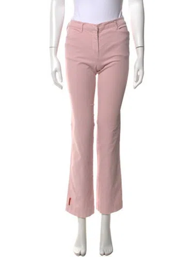 Pre-owned Prada Vintage Flared Pants In Pink