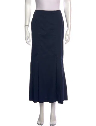 Pre-owned Prada Vintage Long Skirt In Blue