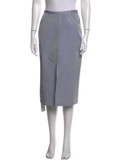 Pre-owned Prada Vintage Midi Length Skirt In Blue