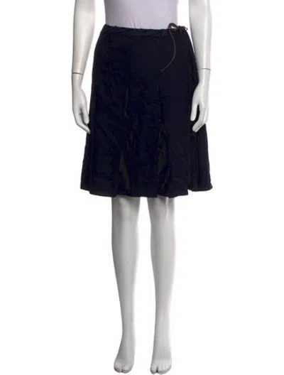 Pre-owned Prada Vintage Mini Skirt In Black