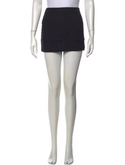 Pre-owned Prada Vintage Mini Skirt In Grey
