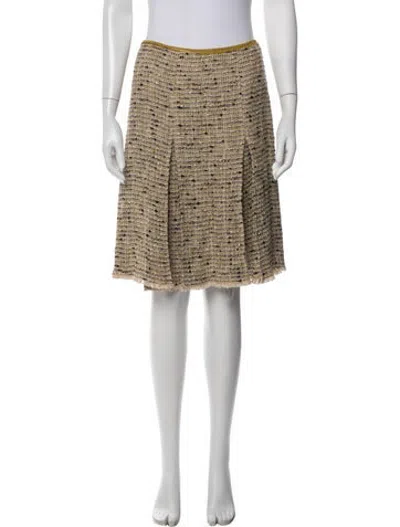 Pre-owned Prada Vintage Mini Skirt In Neutrals