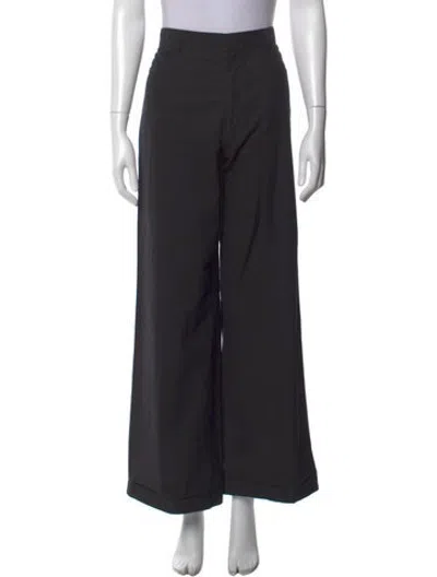 Pre-owned Prada Vintage Wide Leg Pants In Black