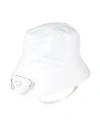 Prada Woman Hat White Size L Recycled Polyamide