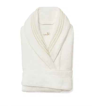 Pratesi Cotton Tre Righ Robe In White