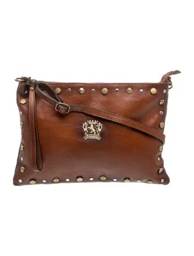 Pre-owned Pratesi Leather Crossbody Bag In Brown