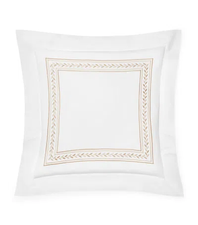 Pratesi Silk-cotton Impero Square Pillowcase In White