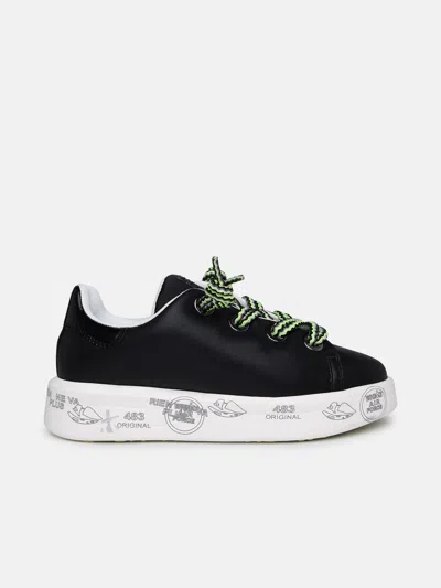 Premiata Black Leather Sneakers