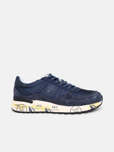 Premiata Blue Suede Blend Sneakers