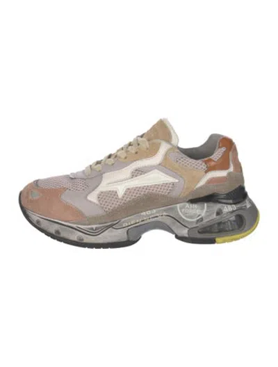Pre-owned Premiata Leather Athletic Sneakers In Grey