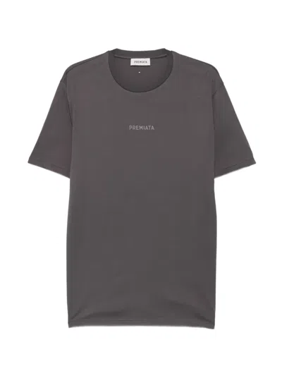 Premiata Logo-print Cotton T-shirt In Gray