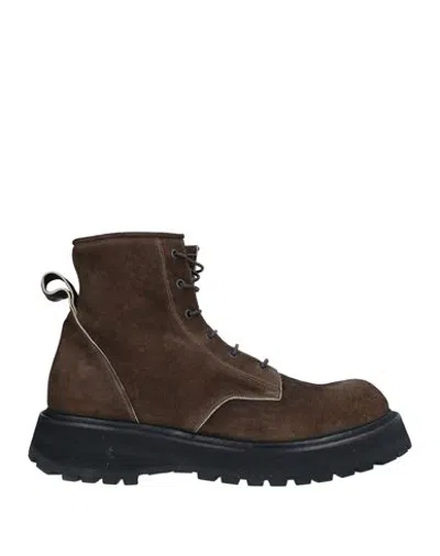 Premiata Man Ankle Boots Brown Size 7 Soft Leather