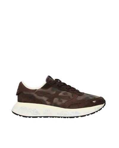 Premiata Sneakers Lauryn Brown Animalier Leo
