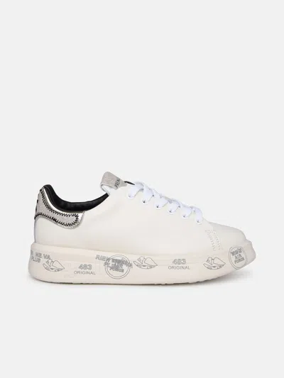 Premiata White Leather Sneakers