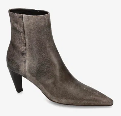 Premiata Women's Old Moro Distressed Ankle Boot In Brown In Grey