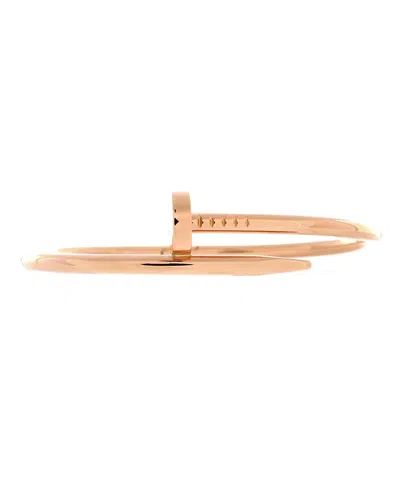 Pre-owned Pre-owned Cartier  Cartier Classic Juste Un Clou Bracelet 18k Rose Gold In Pink