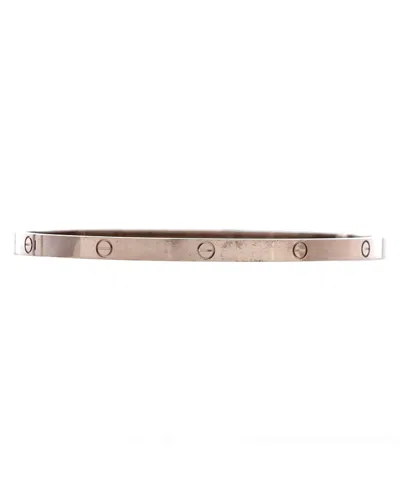 Pre-owned Pre-owned Cartier  Cartier Small Love Bracelet 18k White Gold