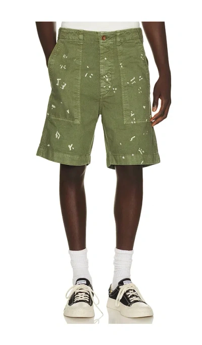President's Bermuda Fatigue Dust Shorts In Olive