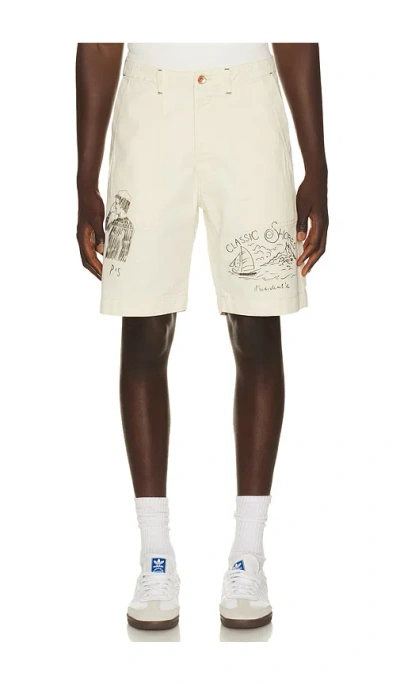 President's Bermuda Fatigue Shorts In Ecru