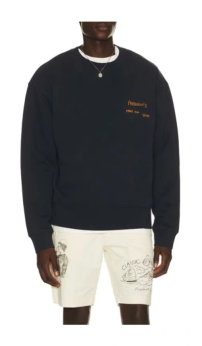 President's Champion Canoe Crew Sweatshirt In Blue Navy