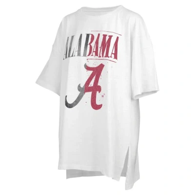 Pressbox White Alabama Crimson Tide Lickety-split Oversized T-shirt