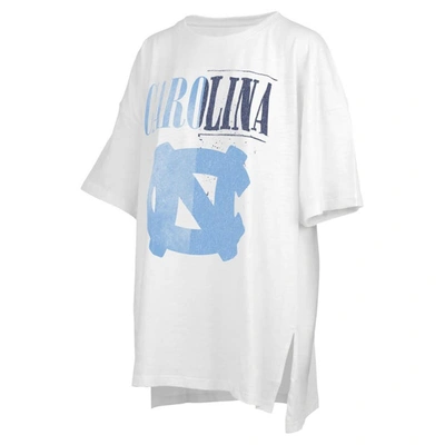 Pressbox White North Carolina Tar Heels Lickety-split Oversized T-shirt