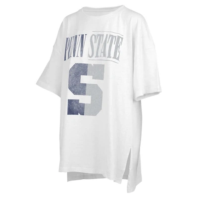 Pressbox White Penn State Nittany Lions Lickety-split Oversized T-shirt