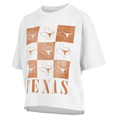 Pressbox White Texas Longhorns Motley Crew Andy Waist Length Oversized T-shirt