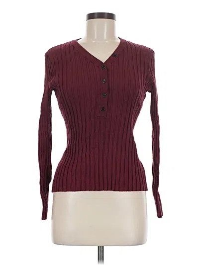 Pre-owned Prettygarden Pullover Sweater In Burgundy