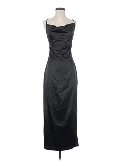 Pre-owned Prettylittlething Cocktail Dress In Black