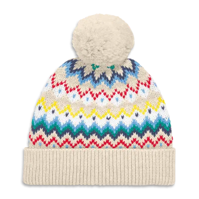 Primary Kids'  Baby Fair Isle Beanie In Neutral