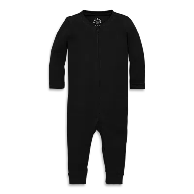 Primary Kids'  Baby Organic Zip Romper In Solids In Black
