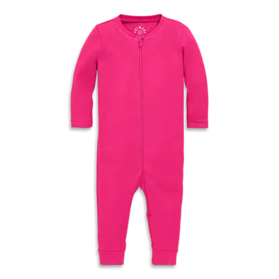 Primary Kids'  Baby Organic Zip Romper In Solids In Pink