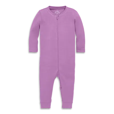 Primary Kids'  Baby Organic Zip Romper In Solids In Purple
