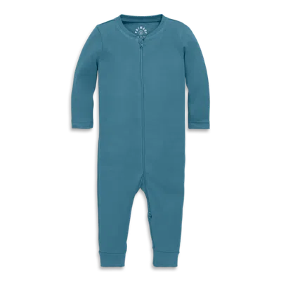 Primary Kids'  Baby Organic Zip Romper In Solids In Blue