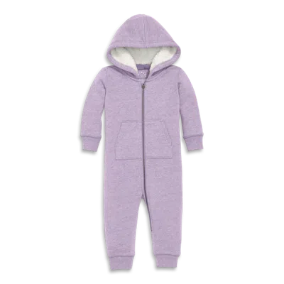 Primary Kids'  Baby Teddy Fleece-lined Zip Romper In Pink