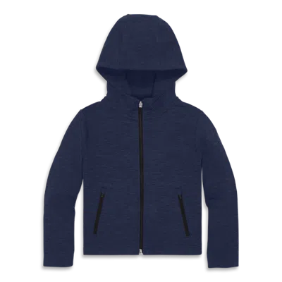 Primary Kids Cozy Flexknit Zip Hoodie In Blue
