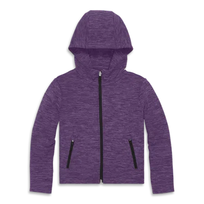 Primary Kids Cozy Flexknit Zip Hoodie In Purple