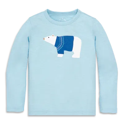 Primary Kids Long Sleeve Tee In Holiday Graphics (toddler, Little Kid, Big Kid) In Blue