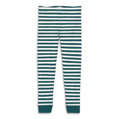 Primary Kids Organic Pj Pant In Stripe (toddler, Little Kid, Big Kid) In Green