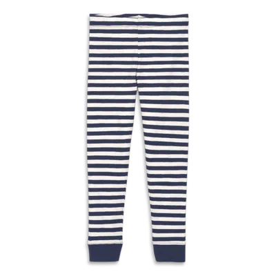 Primary Kids Organic Pj Pant In Stripe (toddler, Little Kid, Big Kid) In Black